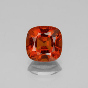 Granato hessonite Rosso brillante naturale da 2.16 ct, Taglio a cuscino, VS-SI