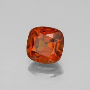 Granato hessonite Rosso brillante naturale da 2.16 ct, Taglio a cuscino, VS-SI