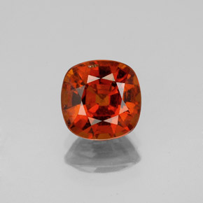 Granato hessonite Rosso fuoco naturale da 2.04 ct, Taglio a cuscino, VS-SI