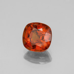 Granato hessonite Rosso fuoco naturale da 2.04 ct, Taglio a cuscino, VS-SI