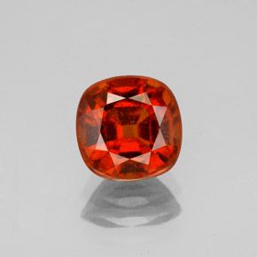 Granato hessonite Rosso fuoco naturale da 2.12 ct, Taglio a cuscino, VS-SI