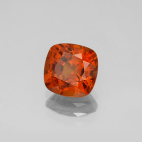 Granato essonite naturale arancione da 1,78 ct, taglio a cuscino, VS-SI