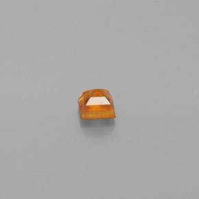 Granato essonite naturale arancione da 0,31 ct, quadrato, VS
