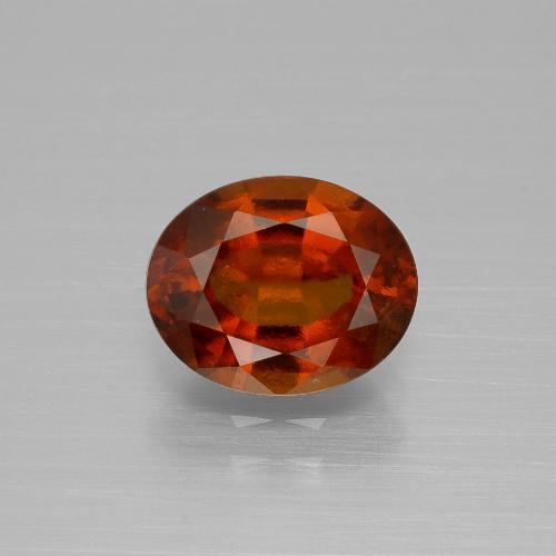 Granato essonite naturale rosso da 2,17 ct, taglio ovale, VS