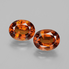 Granato hessonite Arancio cannella naturale da 4.27 ct, Taglio ovale, VS