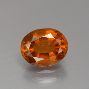 Granato hessonite Arancio cannella naturale da 2.15 ct, Taglio ovale, VS