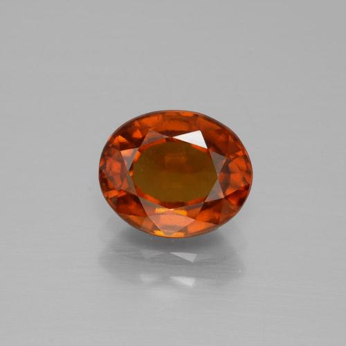 Granato essonite arancio medio naturale da 2,13 ct, taglio ovale, VS