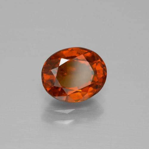 Granato essonite arancio medio naturale da 2,13 ct, taglio ovale, VS