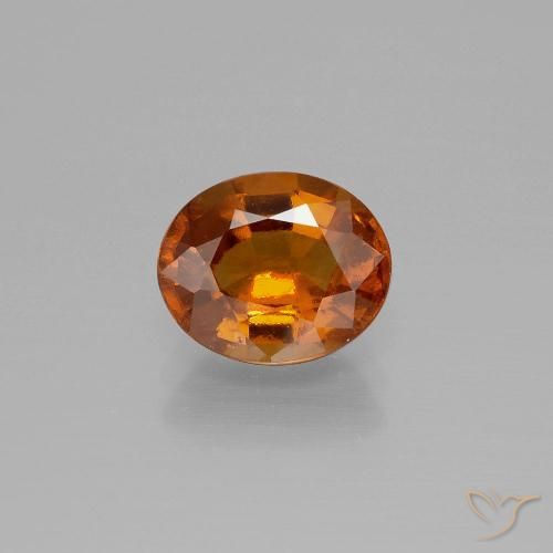 1.81ct Naturale Arancio Medio Granato hessonite, Ovale, VS