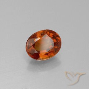 Granato hessonite Arancio Medio naturale da 1.60 ct, Ovale, VS