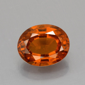 Granato hessonite Arancione Ambra naturale da 1.86 ct, Taglio ovale, VS