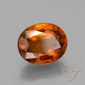 Granato hessonite Arancio Medio naturale da 1.77 ct, Ovale, VS