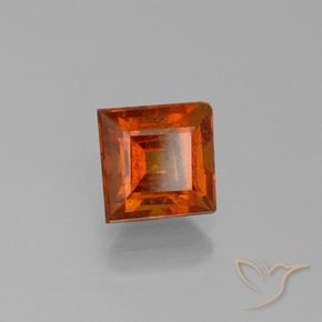 Granato hessonite Arancia Fuoco naturale da 2.18 ct, Quadrato, VS-SI