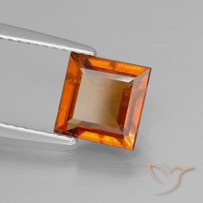 Granato hessonite Arancio medio-scuro naturale da 2.01 ct, Quadrato, VS-SI