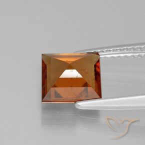 Granato hessonite Arancio medio-scuro naturale da 2.01 ct, Quadrato, VS-SI