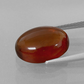 Granato hessonite Arancio cannella naturale da 8.14 ct, Taglio ovale, Trasparente