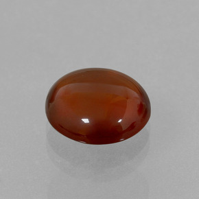 Granato essonite naturale arancione da 5,68 ct, taglio rotondo, trasparente