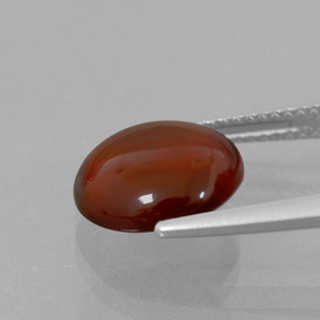 Granato essonite naturale arancione da 5,68 ct, taglio rotondo, trasparente