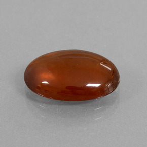 Granato hessonite Arancio cannella naturale da 6.46 ct, Taglio ovale, Trasparente