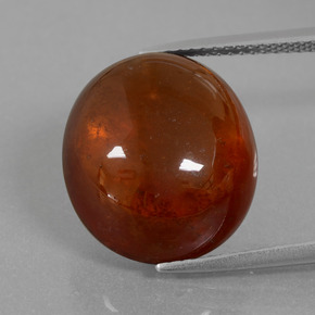 Granato hessonite Arancio cannella naturale da 18.74 ct, Taglio ovale, Trasparente