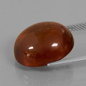 Granato hessonite Arancio cannella naturale da 18.74 ct, Taglio ovale, Trasparente