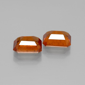 Granato essonite naturale arancione da  ct, taglio smeraldo, VS-SI