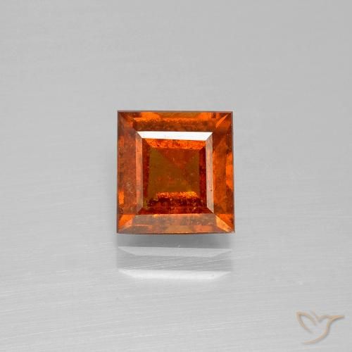 1.82ct Naturale Arancio medio-scuro Granato hessonite, Quadrato, SI