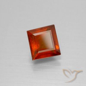Granato hessonite Arancia Fuoco naturale da 1.97 ct, Quadrato, VS-SI