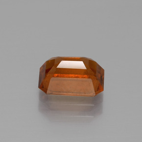 Granato essonite naturale arancione da 1,83 ct, taglio smeraldo, VS