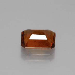 Granato essonite naturale arancione da 1,78 ct, taglio smeraldo, VS