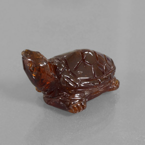 Granato essonite naturale arancione da 12,27 ct, forma fantasia, traslucido