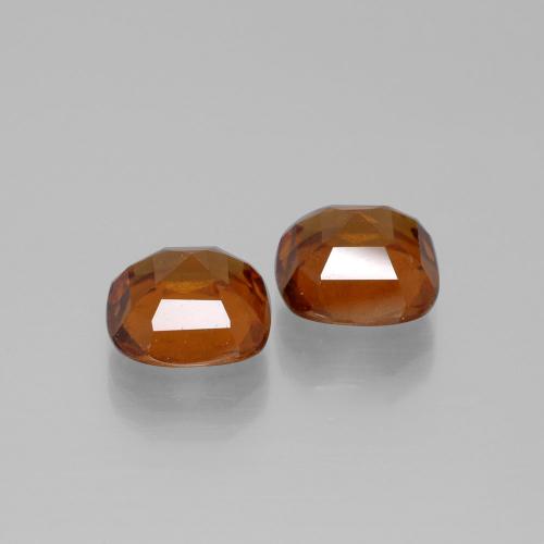 Granato essonite naturale arancione da 5,50 ct, taglio a cuscino, VS