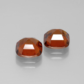 Granato essonite naturale arancione da 5,32 ct, taglio a cuscino, VS