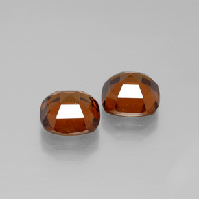 Granato essonite naturale arancione da 5,23 ct, taglio a cuscino, VS-SI