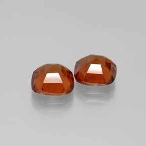 Gemme di Granato hessonite Arancione Ambra naturale da 5.07 ct, Taglio a cuscino, SI