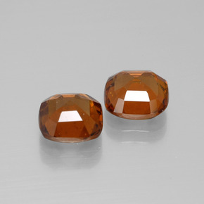 Granato essonite naturale arancione da 4,84 ct, taglio a cuscino, VS