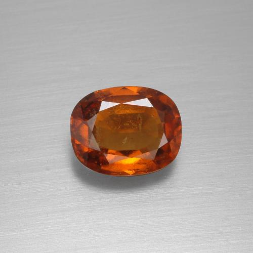 Granato hessonite Arancio Medio naturale da 2.04 ct, Taglio a cuscino, VS-SI