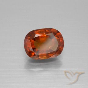 Granato hessonite Arancione scuro naturale da 2.32 ct, Cuscino, VS-SI