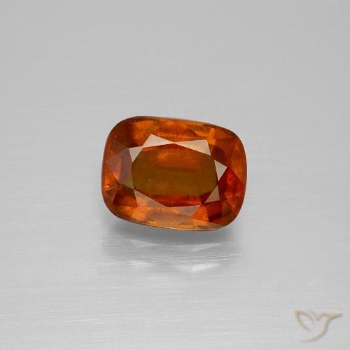 2.72ct Naturale Arancio Medio Granato hessonite, Cuscino, VS-SI