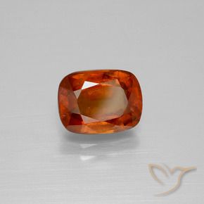 Granato hessonite Arancio Medio naturale da 2.72 ct, Cuscino, VS-SI