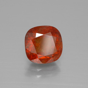 Granato hessonite Arancione Ambra naturale da 3.01 ct, Taglio a cuscino, SI