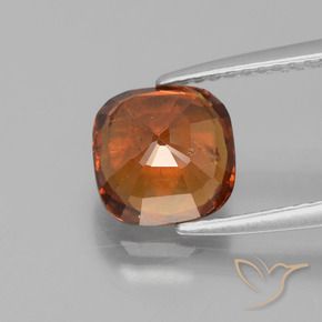 Granato hessonite Arancione scuro naturale da 2.53 ct, Cuscino, VS-SI