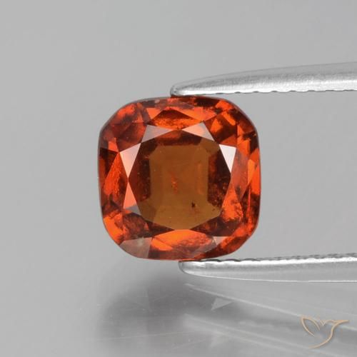 2.31ct Naturale Arancione rossastra Granato hessonite, Cuscino, VS