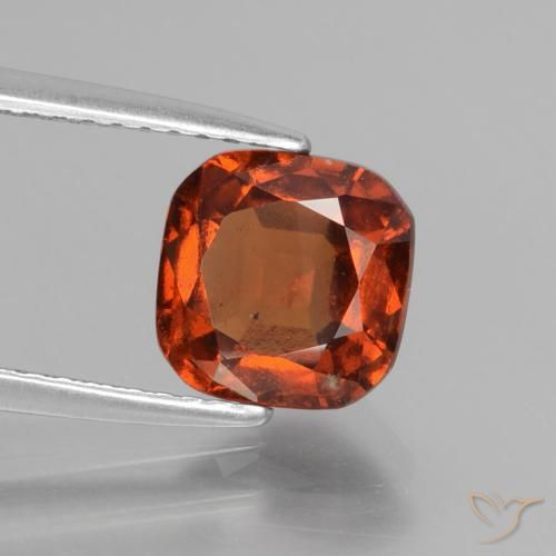 Granato hessonite Arancione rossastra naturale da 2.31 ct, Cuscino, VS