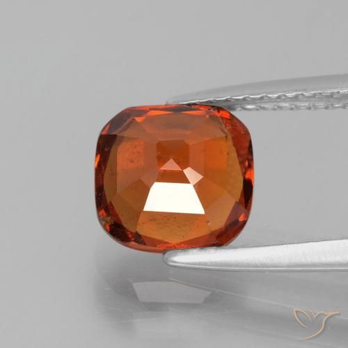 Granato hessonite Arancione rossastra naturale da 2.31 ct, Cuscino, VS