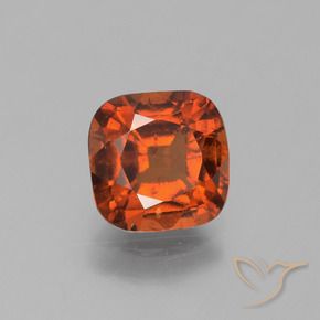 Granato hessonite Arancione scuro naturale da 2.38 ct, Cuscino, VS-SI