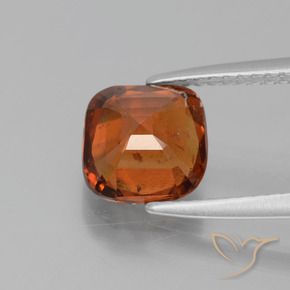 Granato hessonite Arancione scuro naturale da 2.38 ct, Cuscino, VS-SI