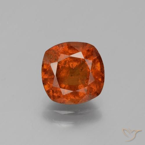 2.32ct Naturale Arancione rossastra Granato hessonite, Cuscino, SI