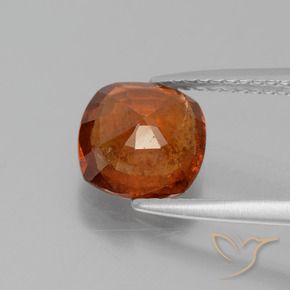 Granato hessonite Arancione rossastra naturale da 2.32 ct, Cuscino, SI