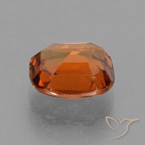 Granato essonite naturale arancione da 2,36 ct, taglio a cuscino, VS